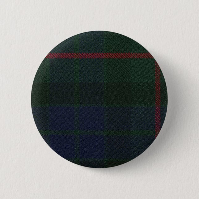 Badge Rond 5 Cm Bouton de tartan de Gunn de clan (Devant)