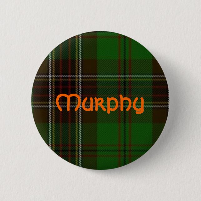Badge Rond 5 Cm Bouton de tartan de Murphy (Devant)