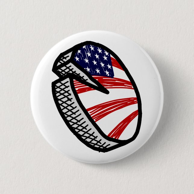 Badge Rond 5 Cm Bouton de tarte (Devant)
