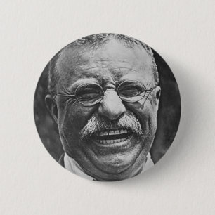 Badge Rond 5 Cm Bouton de Teddy Roosevelt