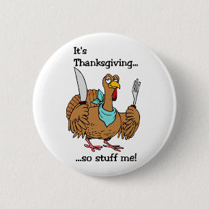 Badge Rond 5 Cm Bouton de thanksgiving