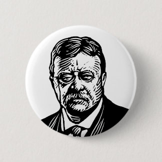 Badge Rond 5 Cm Bouton de Theodore Roosevelt