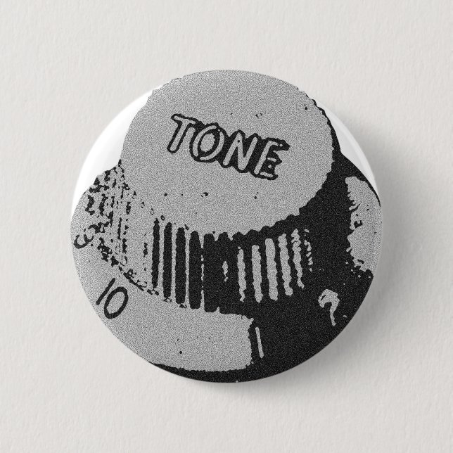 Badge Rond 5 Cm Bouton de ton de guitare (Devant)