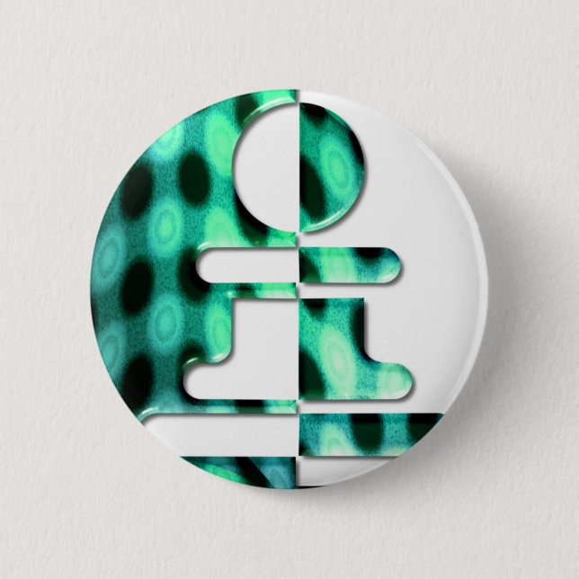 Badge Rond 5 Cm Bouton de tournoi d'échecs (Devant)