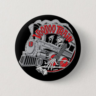 Badge Rond 5 Cm Bouton de train de vaudou