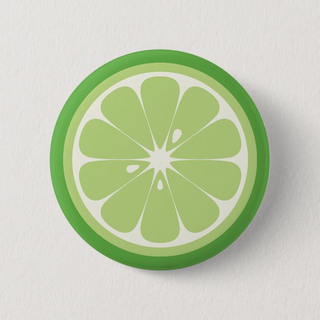 Badge Rond 5 Cm Bouton de tranche de chaux (Devant)