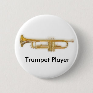 Badge Rond 5 Cm Bouton de trompettiste
