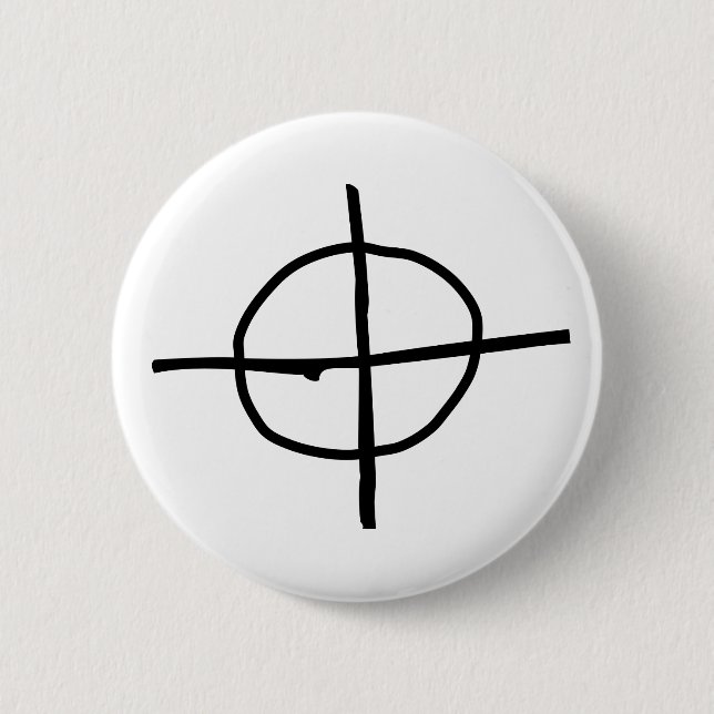 Badge Rond 5 Cm Bouton de tueur de zodiaque (Devant)