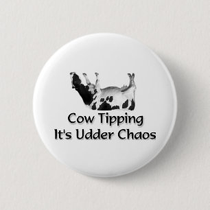 Badge Rond 5 Cm Bouton de vache