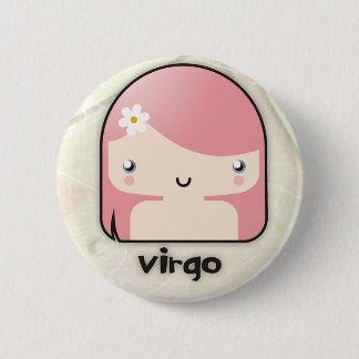 Badge Rond 5 Cm Bouton de Vierge