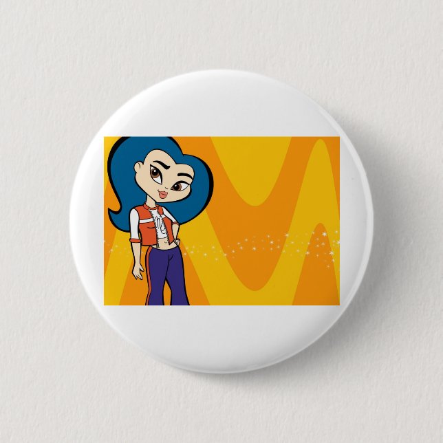 Badge Rond 5 Cm Bouton de Vierge (Devant)