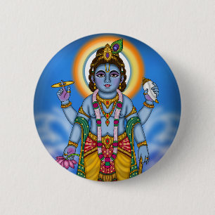 Badge Rond 5 Cm Bouton de Vishnu enfant