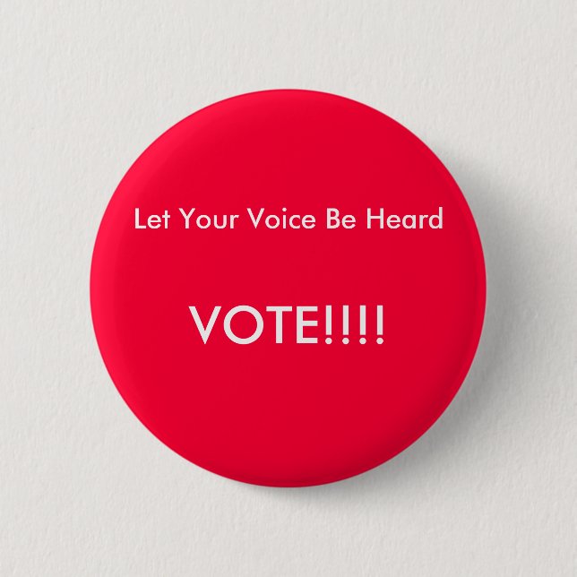 Badge Rond 5 Cm Bouton de vote (Devant)