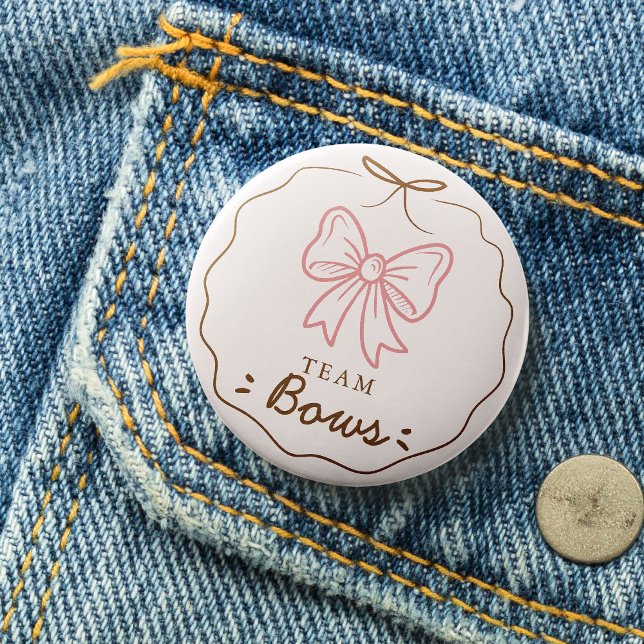 Badge Rond 5 Cm Bouton de vote de l'équipe - Affichage du sexe (Créateur téléchargé)