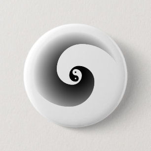 Badge Rond 5 Cm Bouton de Yang