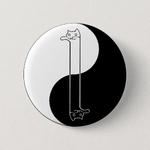 Badge Rond 5 Cm Bouton de zen de Longcat/Tacgnol