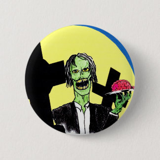 Badge Rond 5 Cm Bouton de zombi