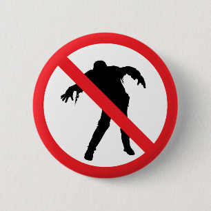 Badge Rond 5 Cm Bouton de zombi