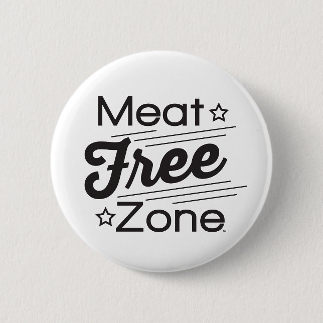 Badge Rond 5 Cm Bouton de zone franche de viande (Devant)