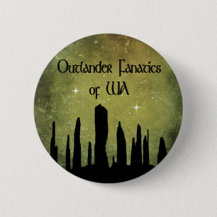 Badge Rond 5 Cm Bouton debout de pierres d'OFWA