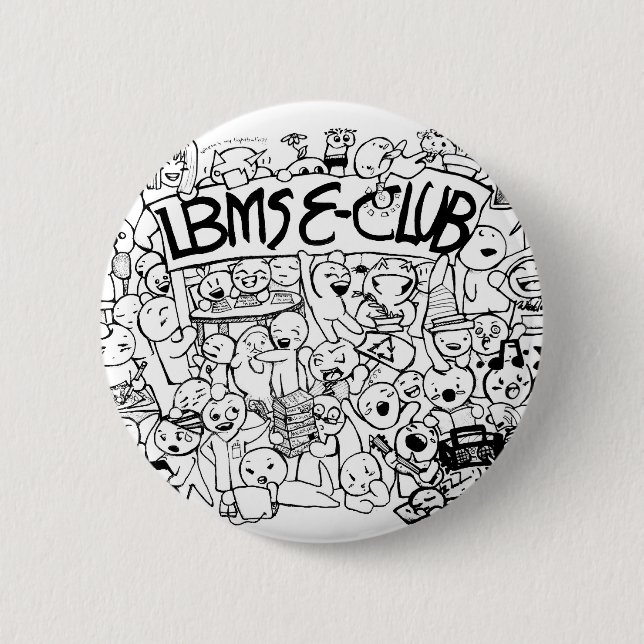 Badge Rond 5 Cm Bouton d'EClub (Devant)