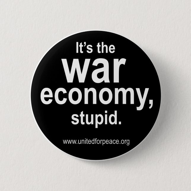 Badge Rond 5 Cm Bouton d'économie de guerre (Devant)