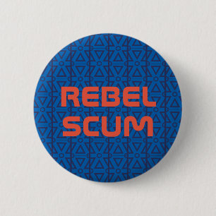 Badge Rond 5 Cm Bouton "d'écume rebelle"