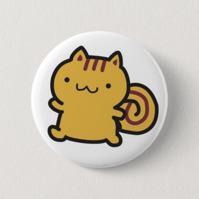Badge Rond 5 Cm Bouton d'écureuil (Devant)