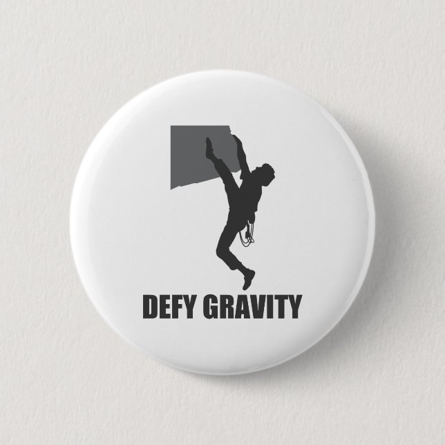 Badge Rond 5 Cm Bouton Défier la gravité (Devant)