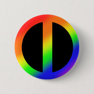 Badge Rond 5 Cm Bouton d'égalité d'arc-en-ciel