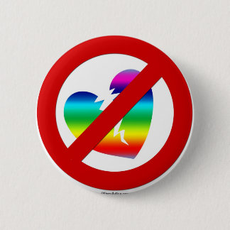 Badge Rond 5 Cm Bouton d'égalité de mariage - aucun slogan
