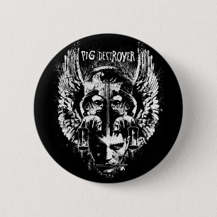 Badge Rond 5 Cm Bouton dégoûtant