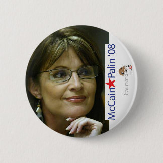 Badge Rond 5 Cm Bouton d'élection de McCain Palin