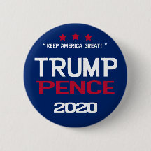 Bouton d'élection de Trump Pence 2020