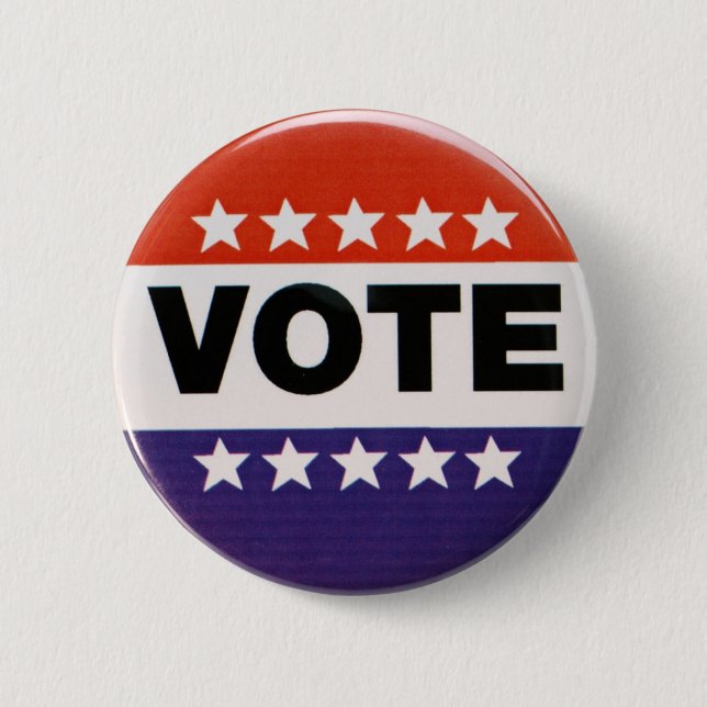 Badge Rond 5 Cm Bouton d'élection de vote (Devant)