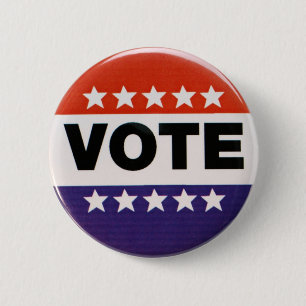 Badge Rond 5 Cm Bouton d'élection de vote