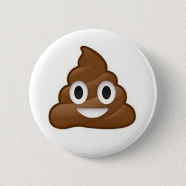 Badge Rond 5 Cm Bouton d'Emoji de dunette (Devant)