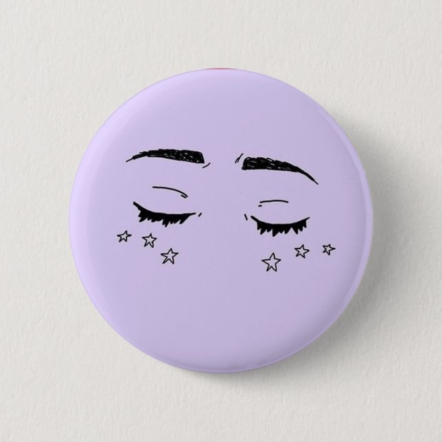 Badge Rond 5 Cm Bouton d'enfant d'étoile (Devant)