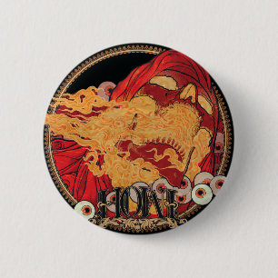 Badge Rond 5 Cm Bouton d'enfer