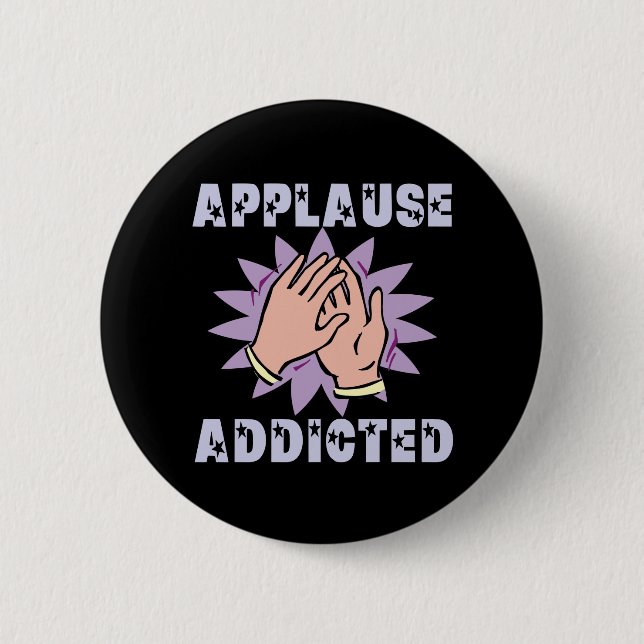 Badge Rond 5 Cm Bouton dépendant d'applaudissements (Devant)