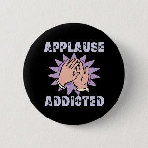Badge Rond 5 Cm Bouton dépendant d'applaudissements