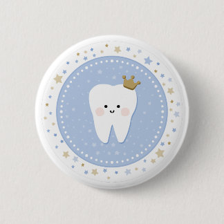 Badge Rond 5 Cm Bouton d'épingle de la première dent