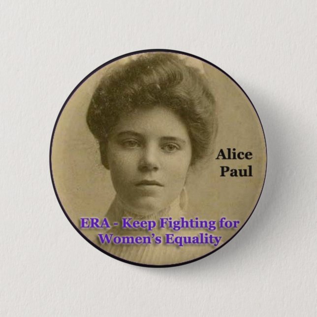 Badge Rond 5 Cm Bouton d'ÈRE avec Alice Paul (Devant)