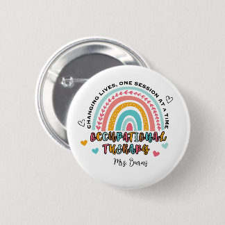 Badge Rond 5 Cm Bouton d'ergothérapie OT Haut OTA Cota