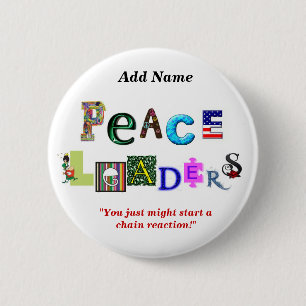 Badge Rond 5 Cm Bouton des Chefs de paix