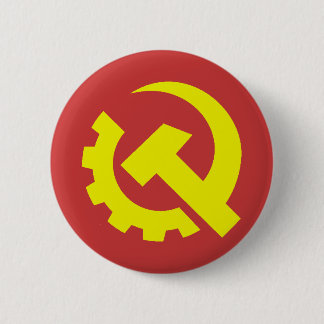 Badge Rond 5 Cm Bouton des Etats-Unis de parti communiste