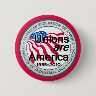 Badge Rond 5 Cm Bouton des syndicats de Fête du travail