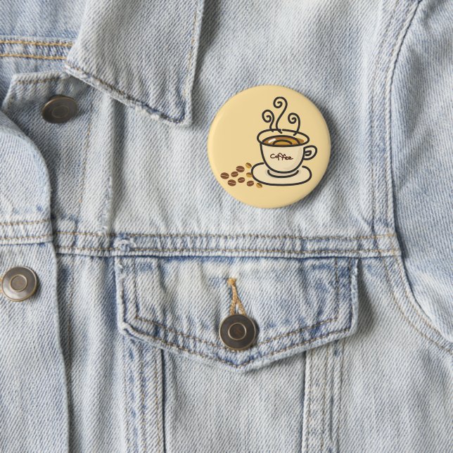 Badge Rond 5 Cm Bouton Design (En situation)