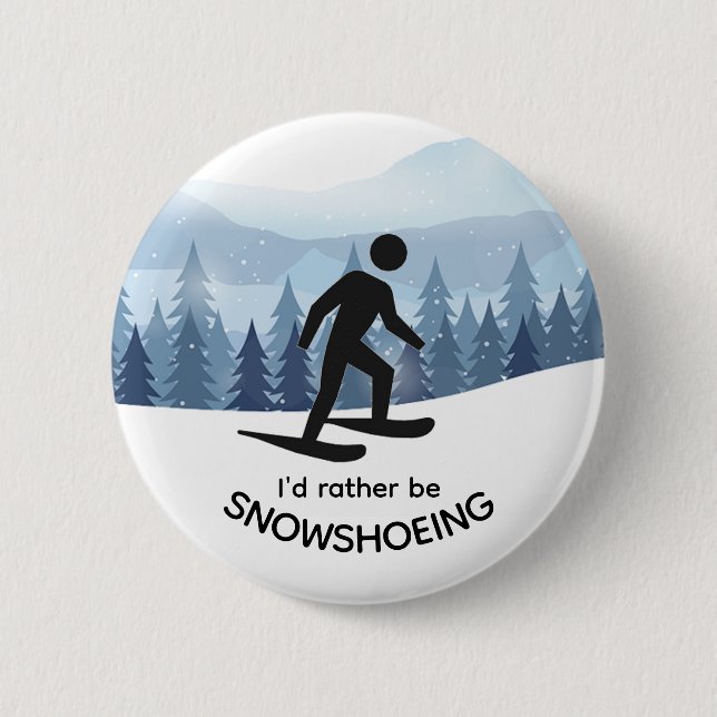 Badge Rond 5 Cm Bouton Design de raquettes (Devant)