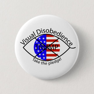 Badge Rond 5 Cm Bouton Désobéissance visuelle